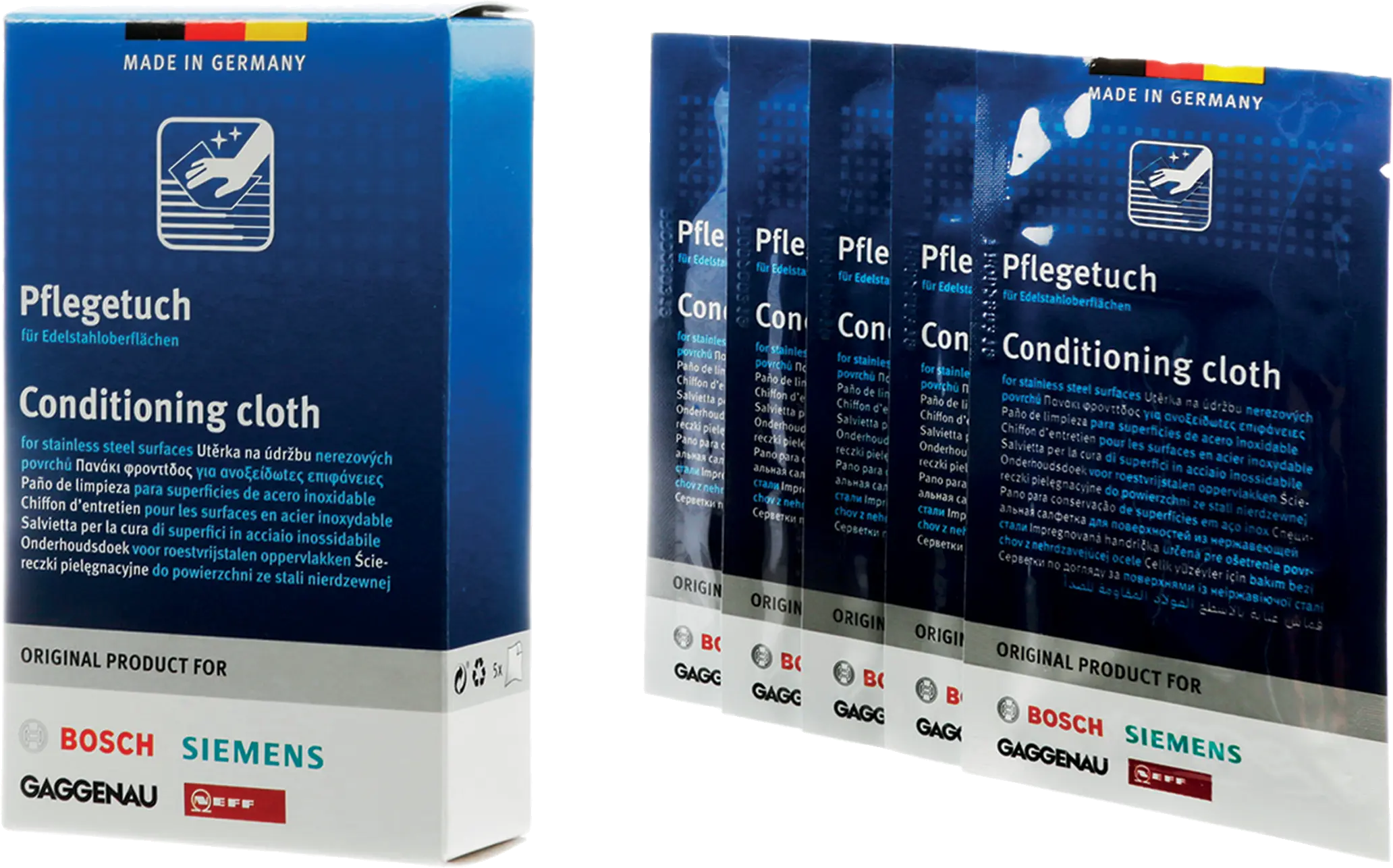 00312007 Conditioning Cloths: Stainless Steel Surfaces