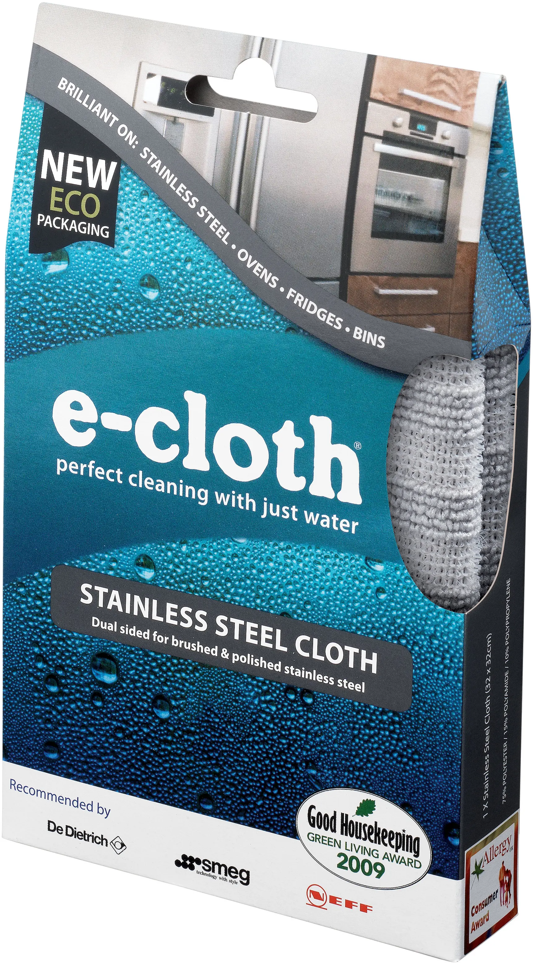 00570709 E-Cloth: Stainless Steel Stainless steel cloth