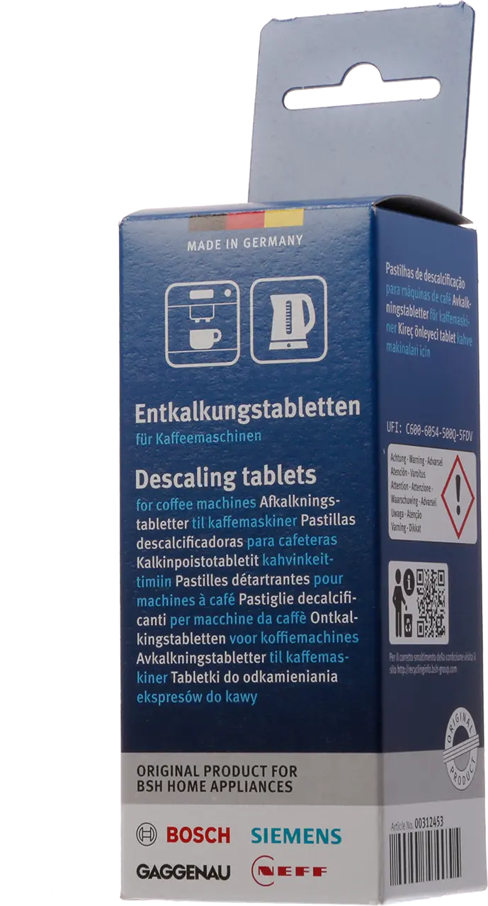 00312453 Descaling tablets for coffee machines, kettles, hot water dispensers and SmartGrow