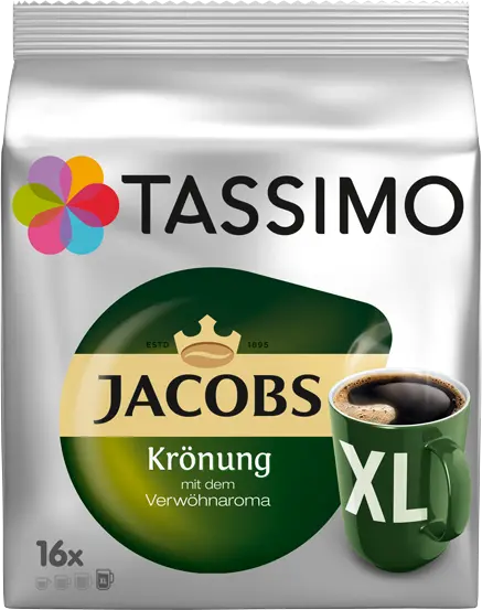 00574791 Coffee Tassimo T-Discs: Jacobs Krönung XL Pack of 16 drinks