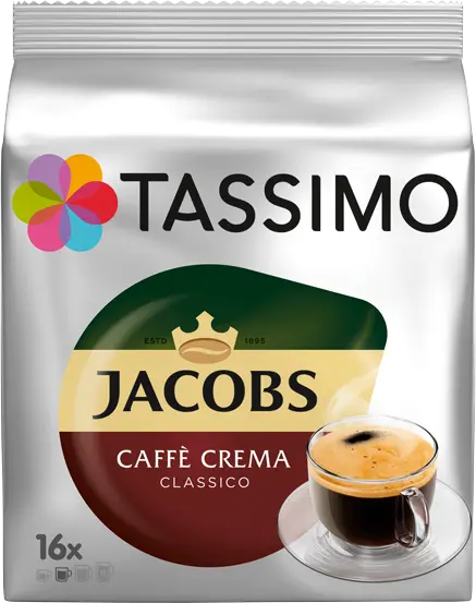 00576732 Coffee Tassimo T-Discs: Jacobs Caffè Crema Classico Pack of 16 drinks