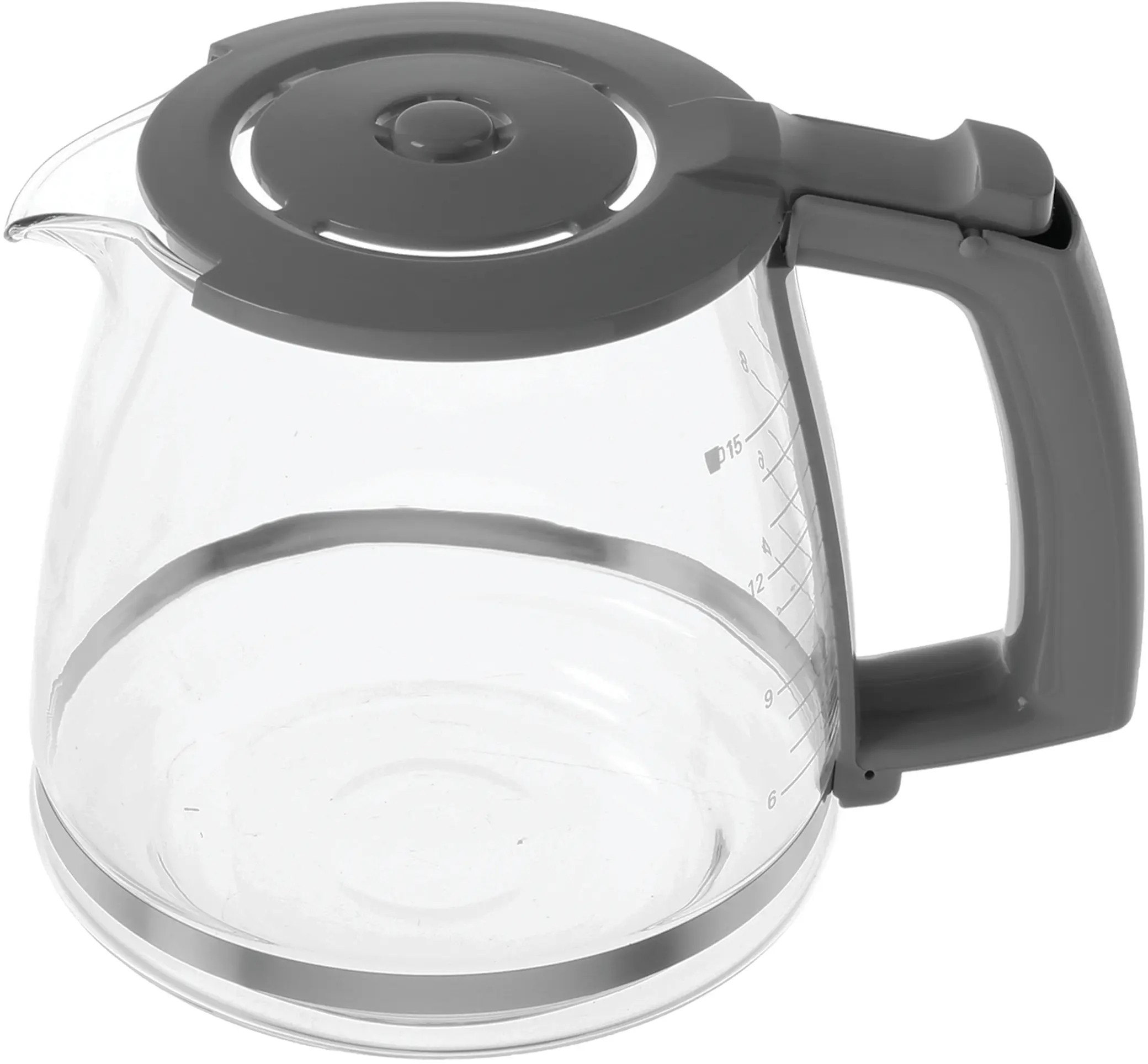 00658595 Glass jug in grey (TKA3A)