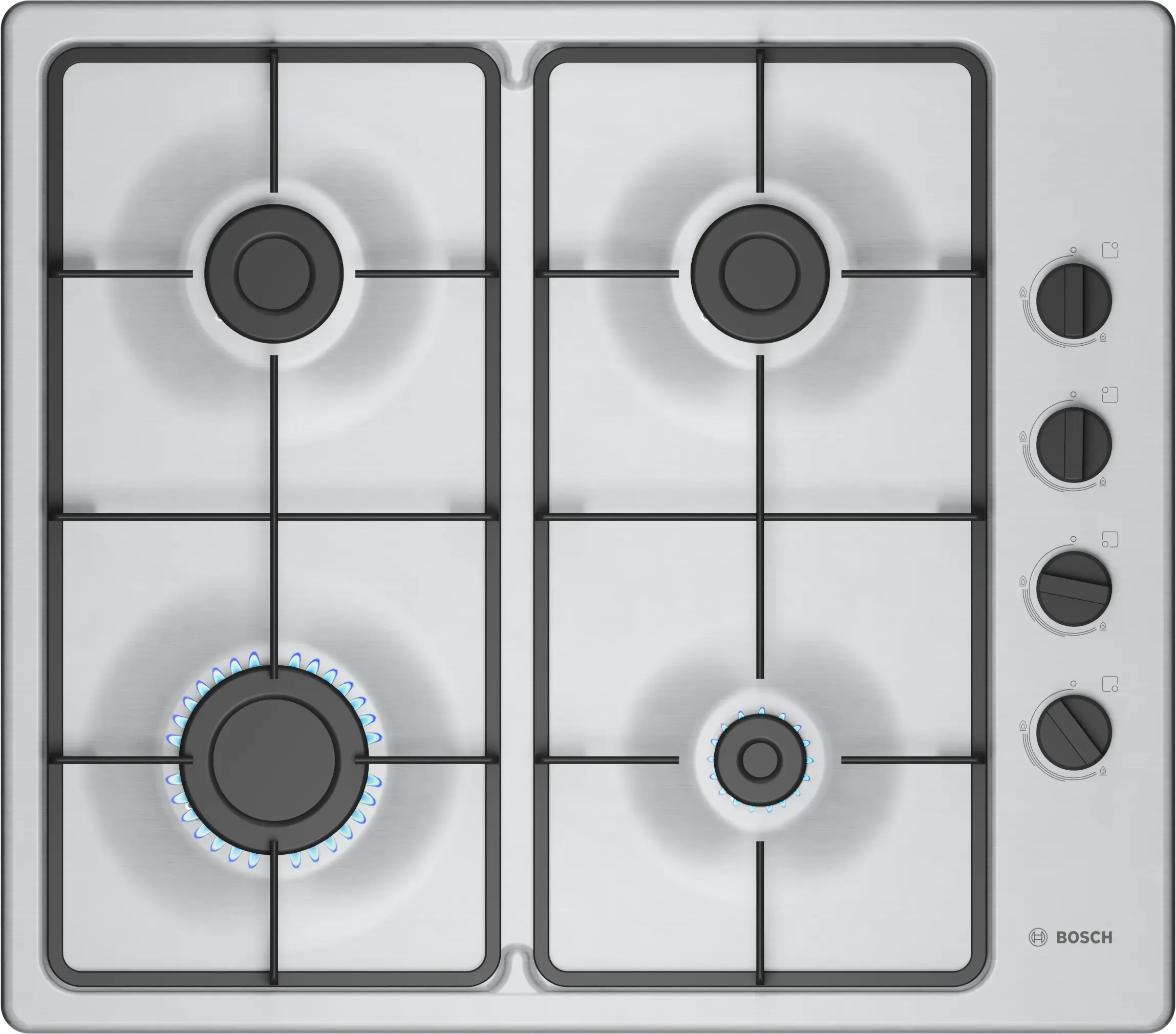 BOSCH Gas hob 60 cm Stainless steel