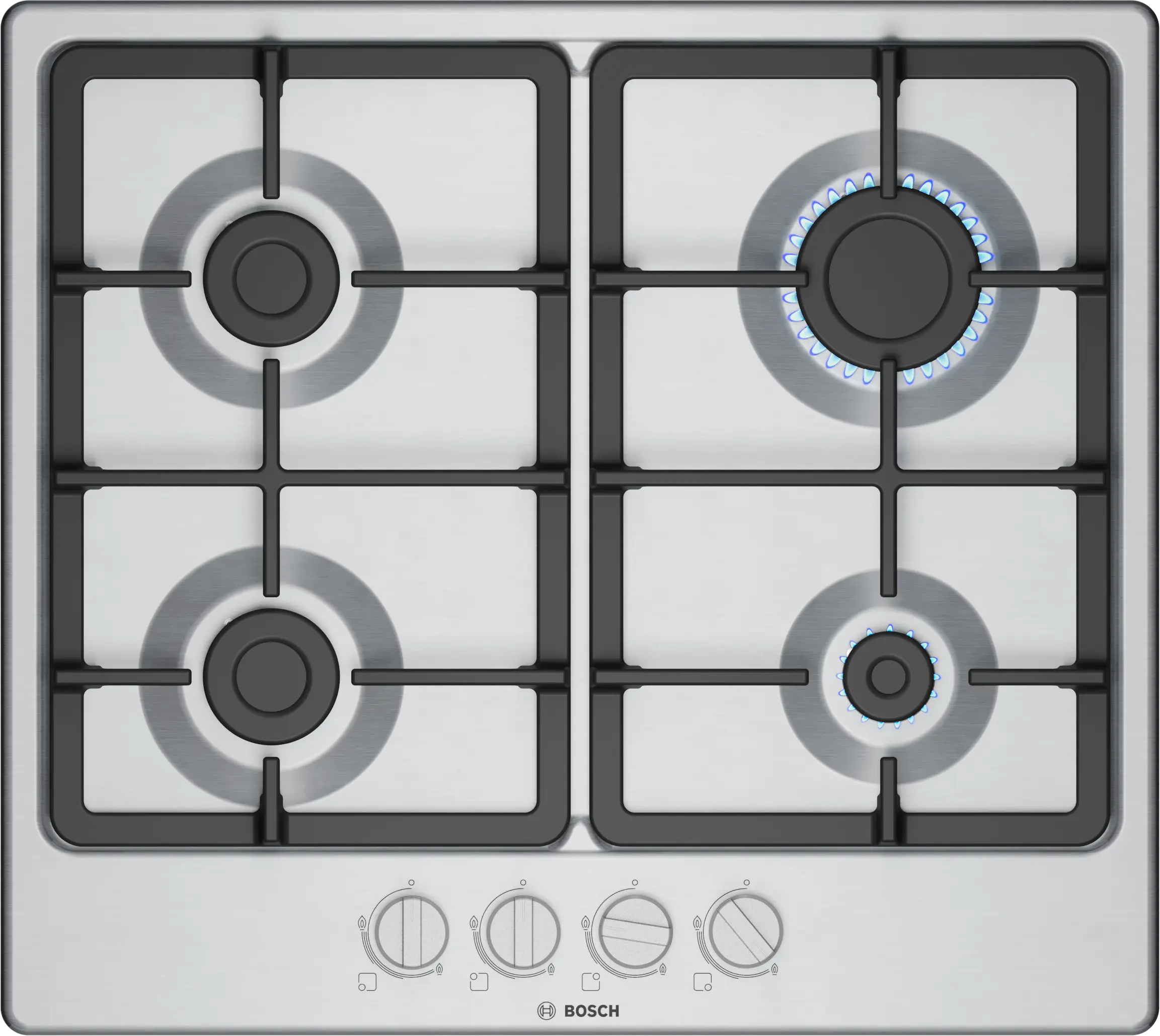 BOSCH Gas hob 60 cm Stainless steel