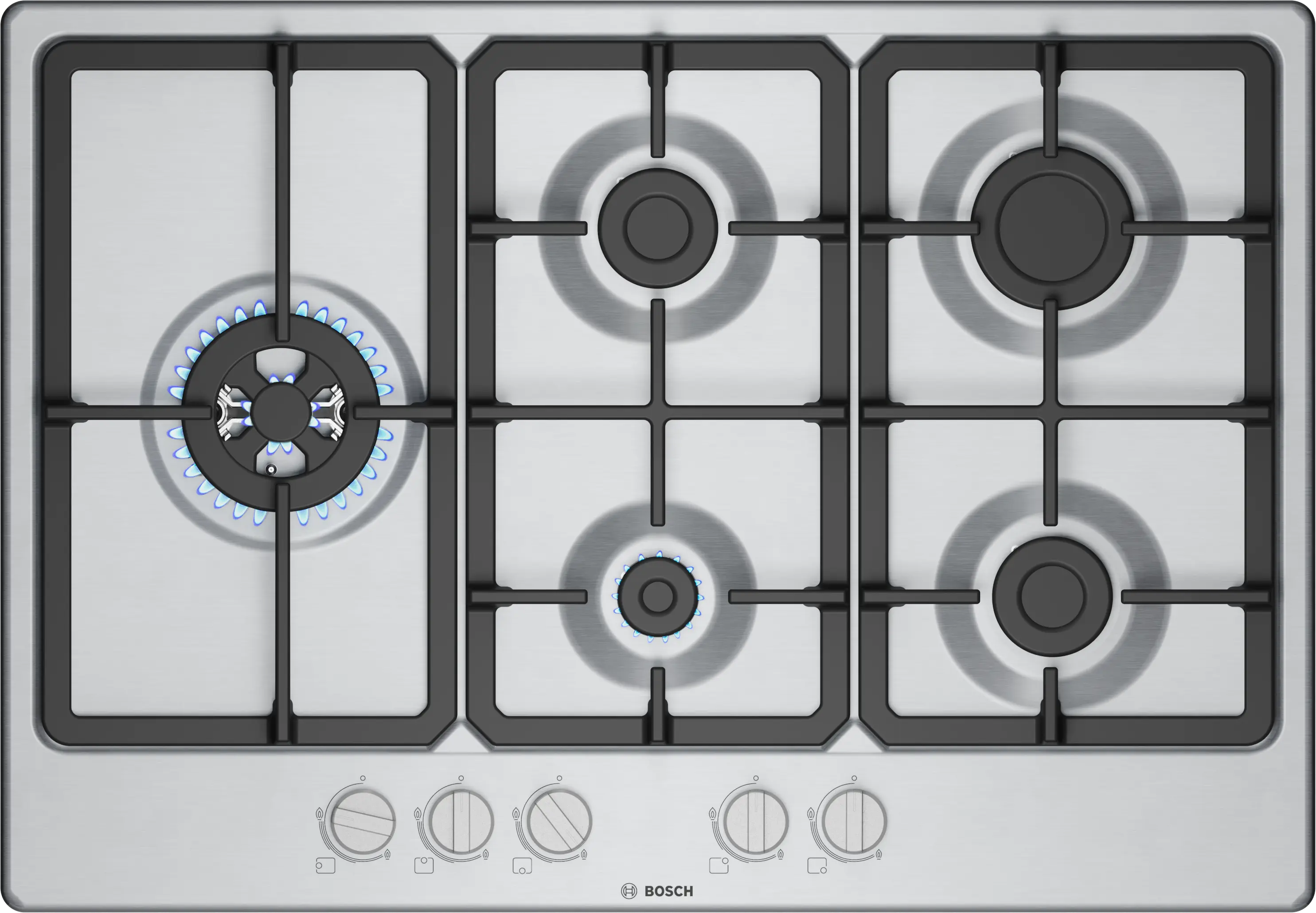 BOSCH Gas hob 75 cm Stainless steel