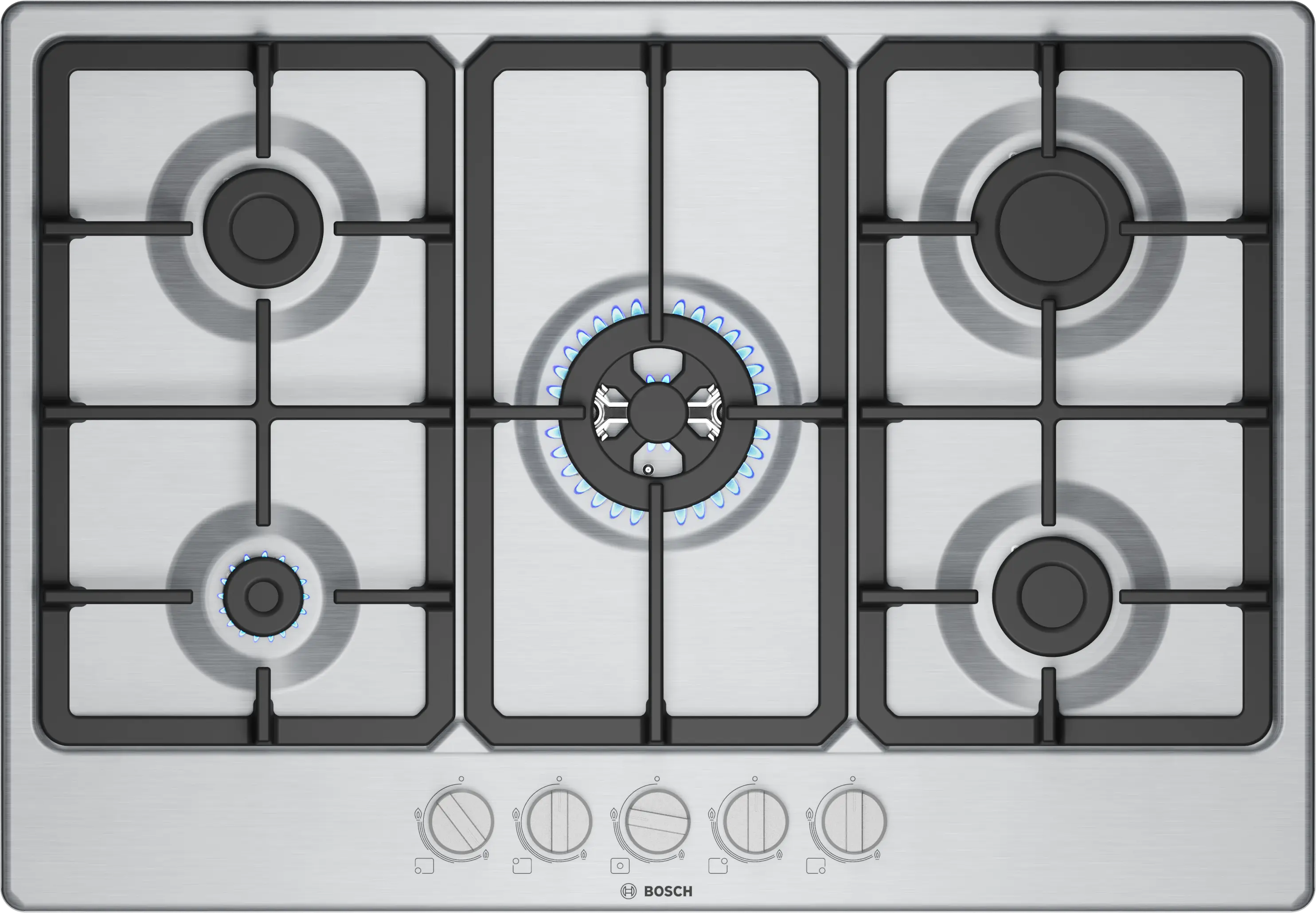 BOSCH Gas hob 75 cm Stainless steel