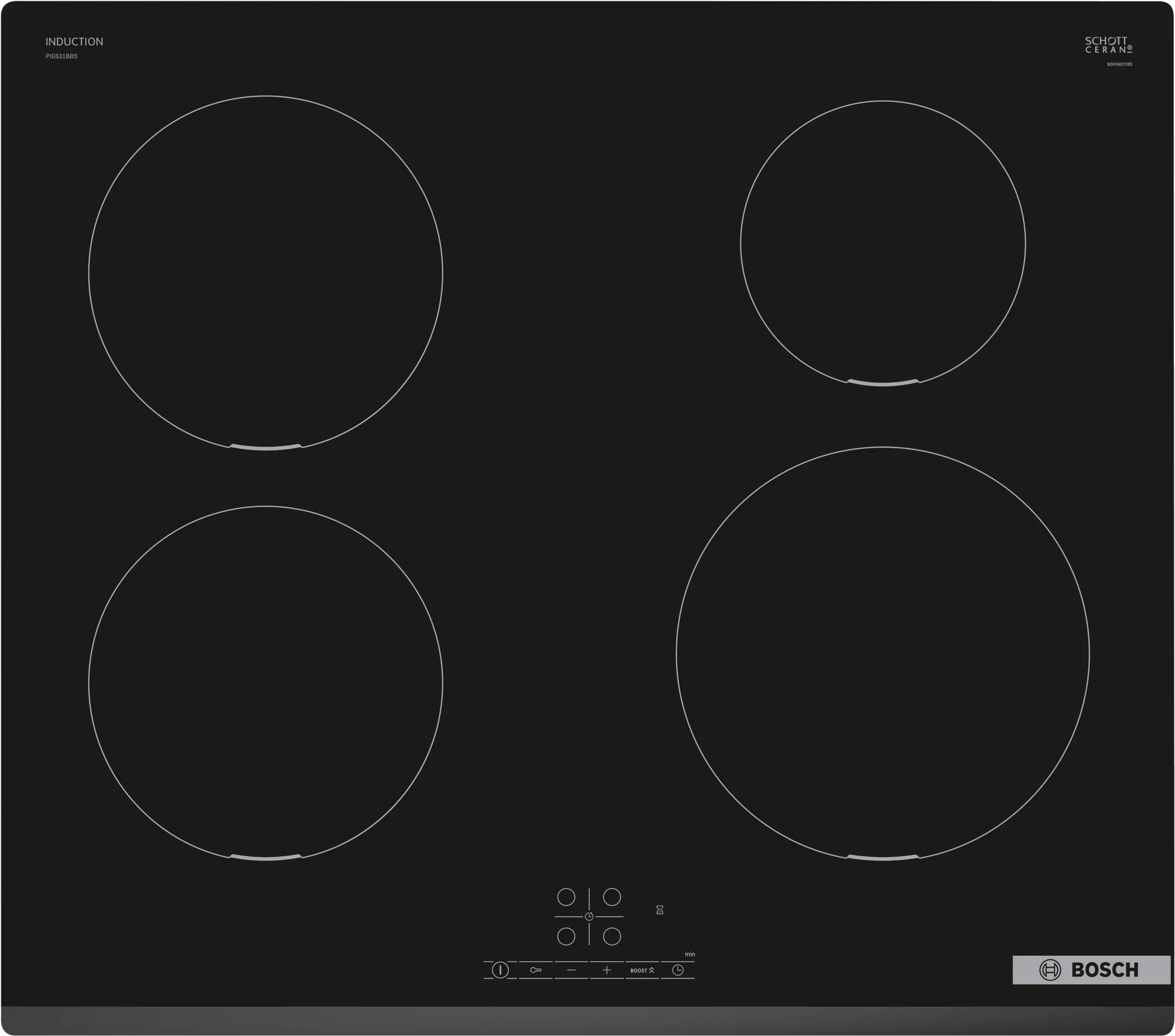 BOSCH Induction hob 60 cm surface mount without frame