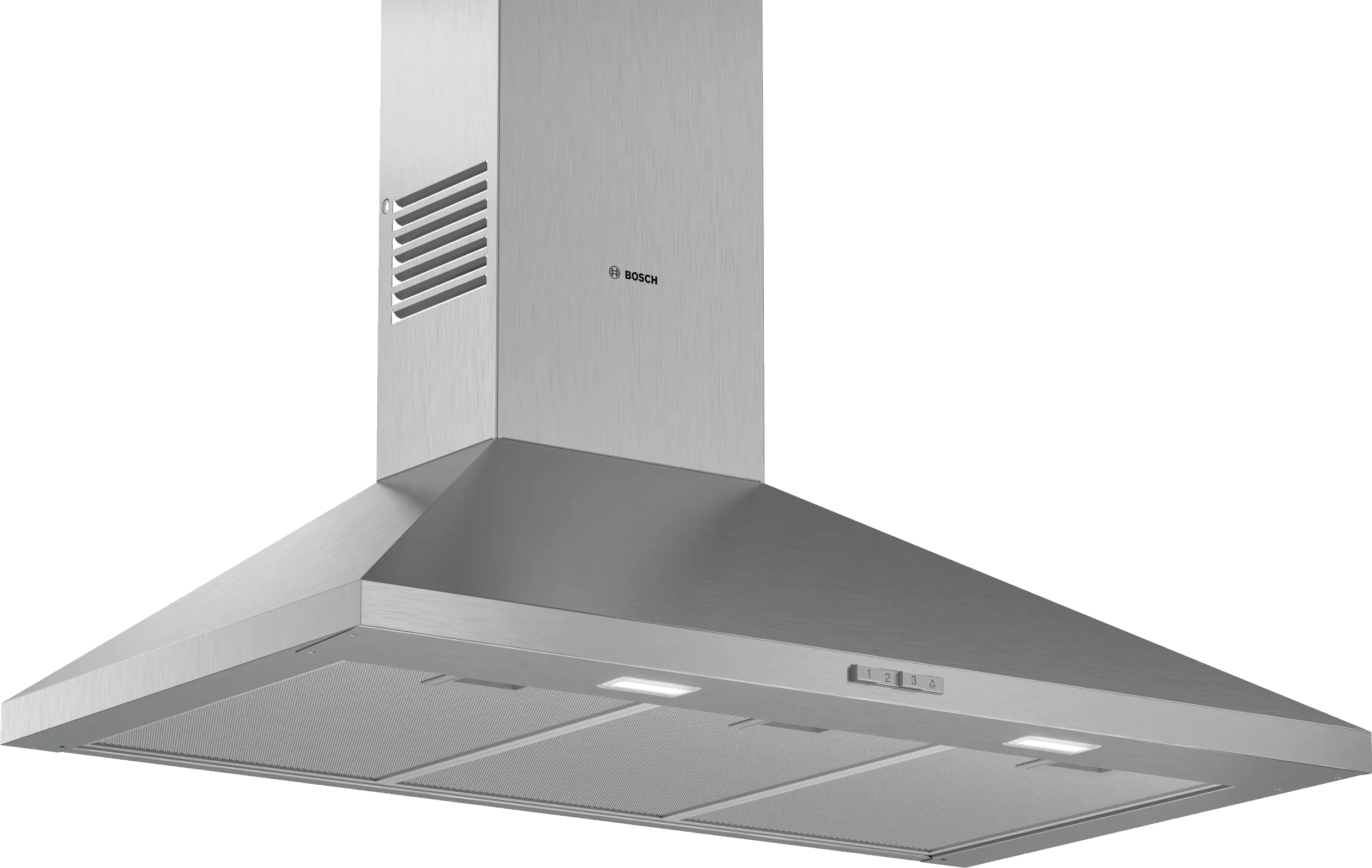 BOSCH Wall-mounted cooker hood 90 cm Stainless steel
