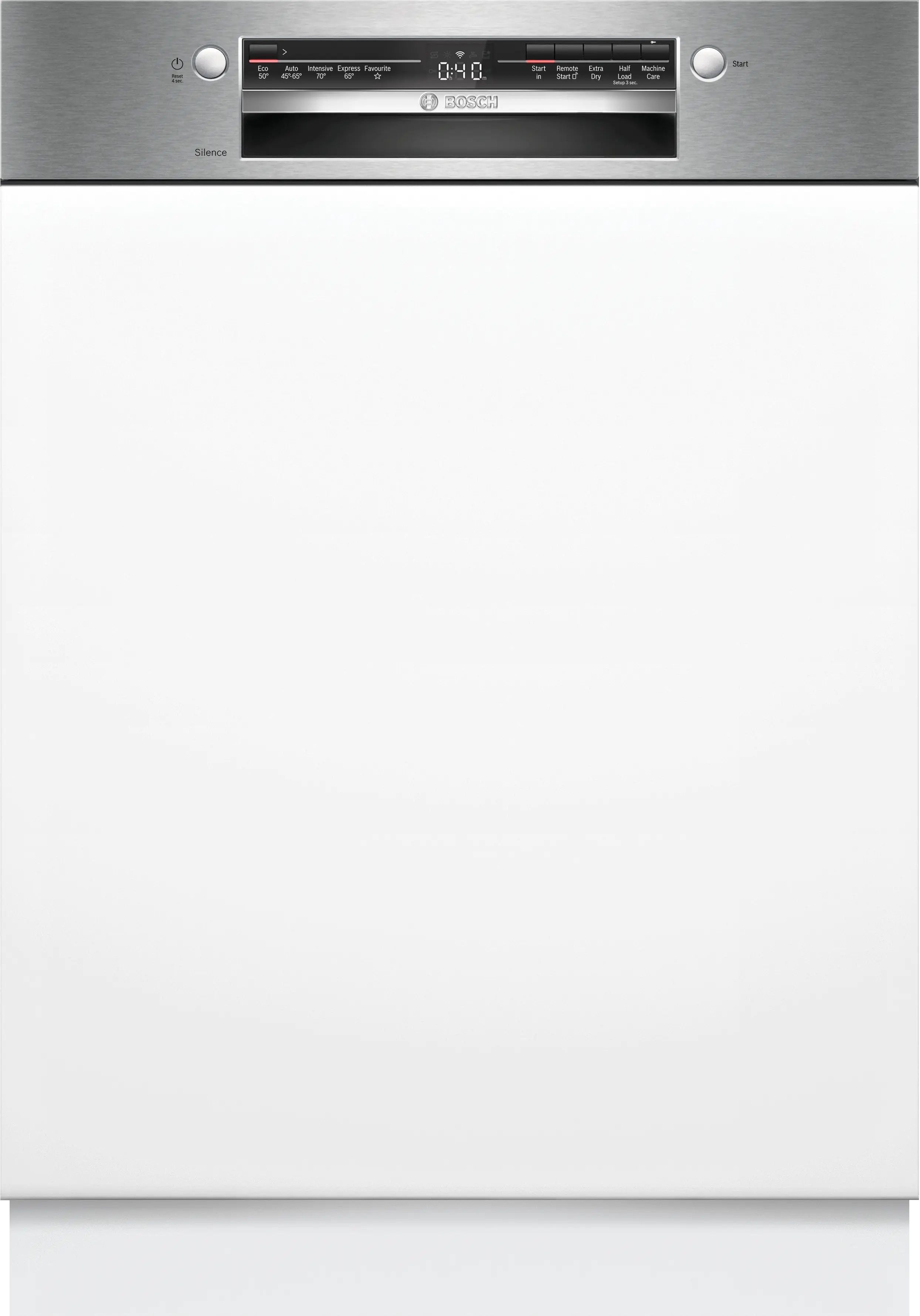 BOSCH Semi-integrated dishwasher 60 cm Brushed steel