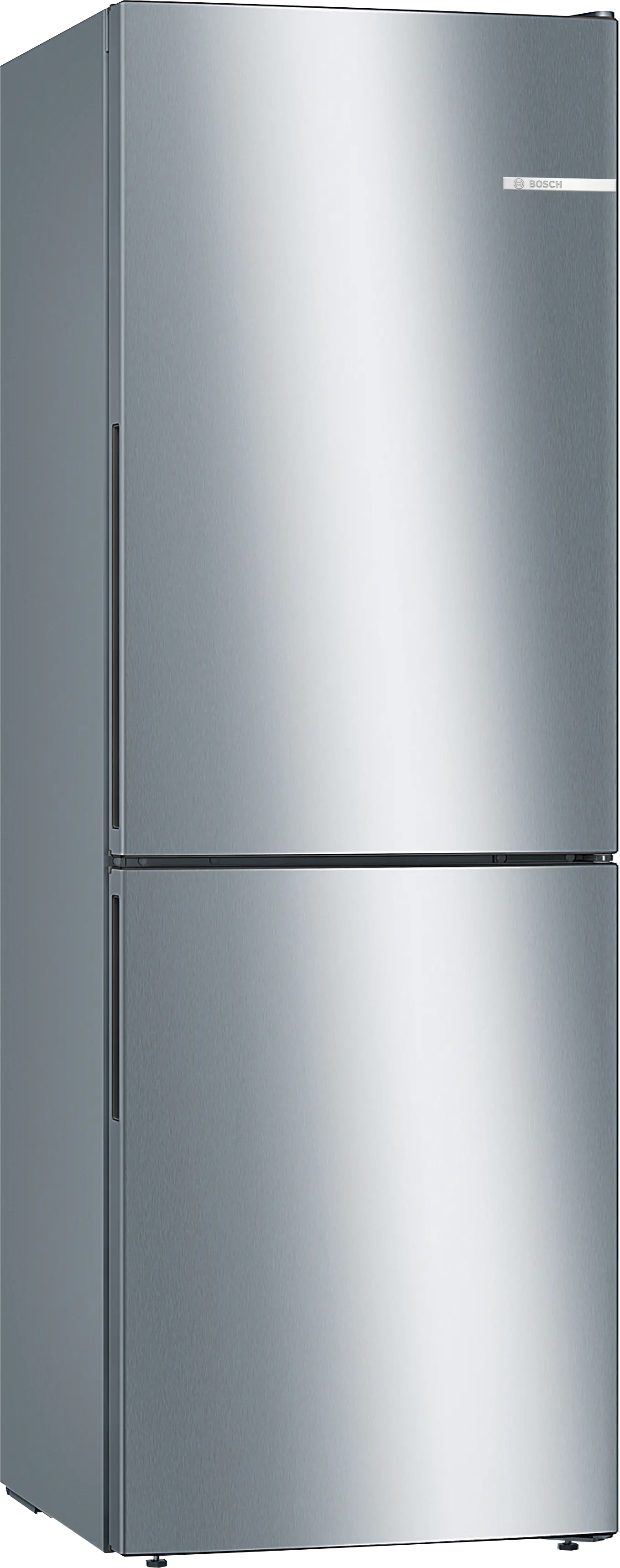BOSCH Free-standing fridge-freezer with freezer at bottom 176 x 60 cm Stainless steel look