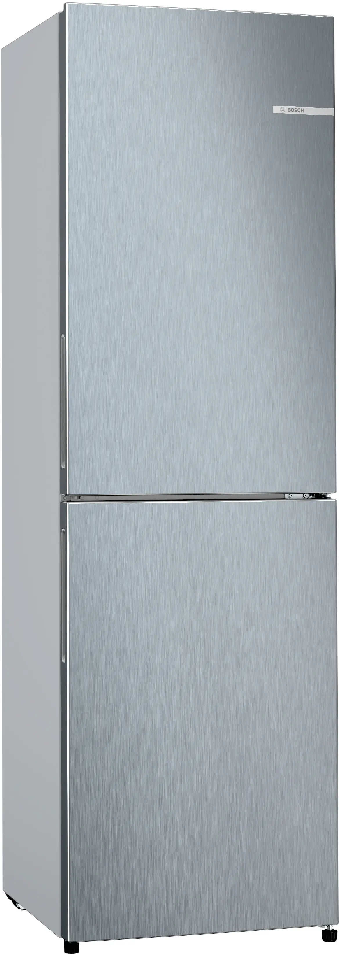BOSCH Free-standing fridge-freezer with freezer at bottom 182.4 x 55 cm Stainless steel look