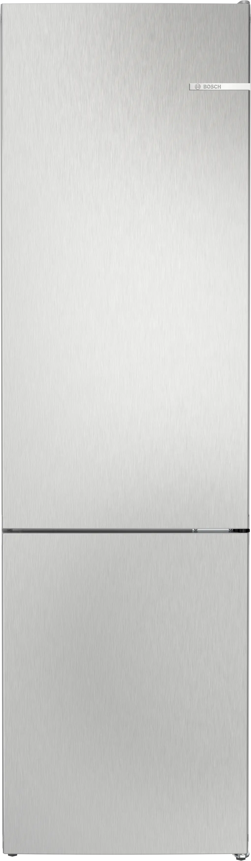 BOSCH Free-standing fridge-freezer with freezer at bottom 203 x 60 cm Stainless steel look