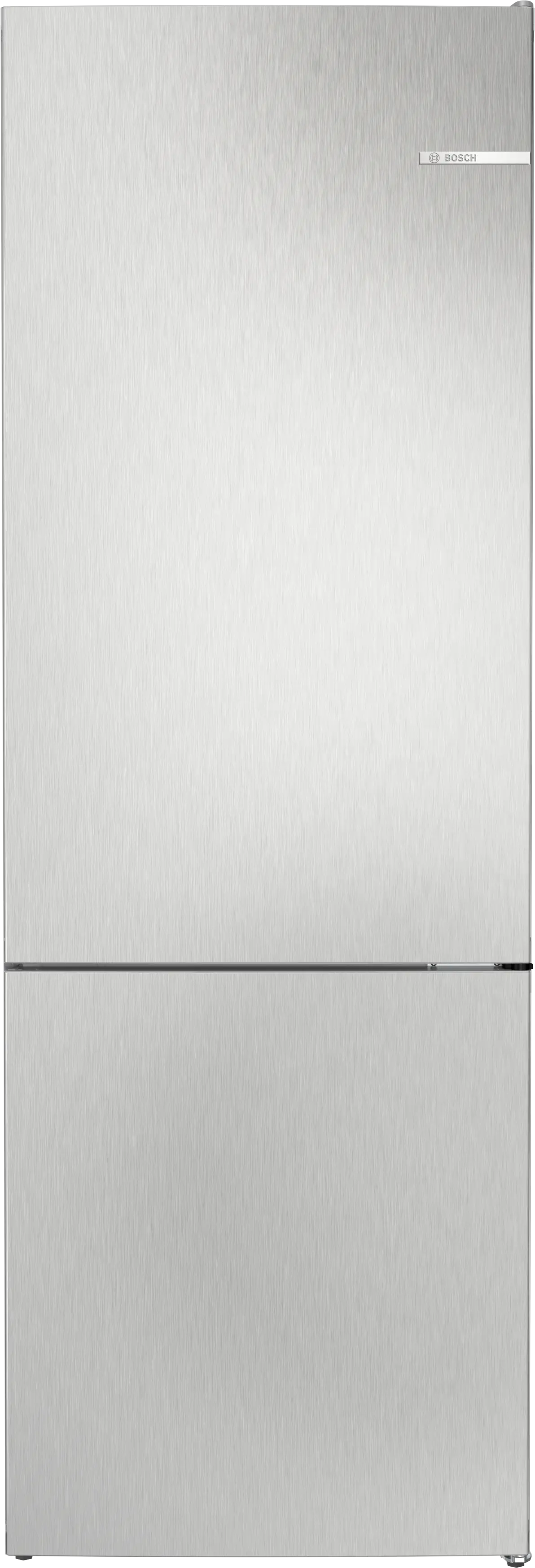BOSCH Free-standing fridge-freezer with freezer at bottom 203 x 70 cm Stainless steel look, Total No Frost