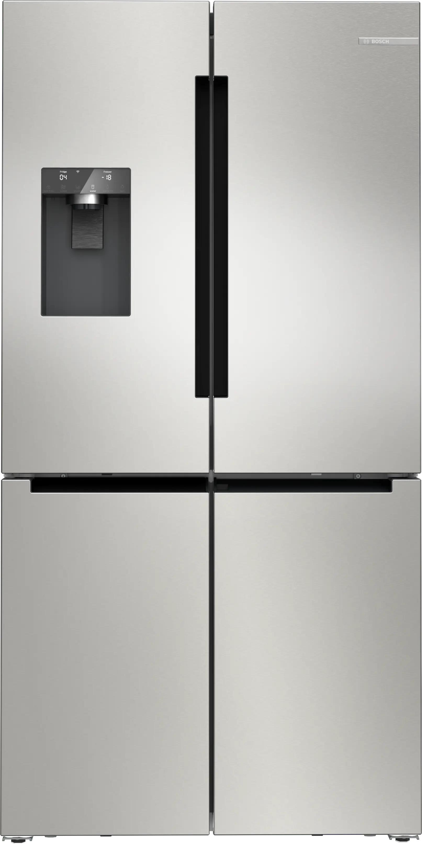 BOSCH Multi Door American Fridge Freezer 183 x 90.5 cm Brushed steel anti-fingerprint, Total No Frost