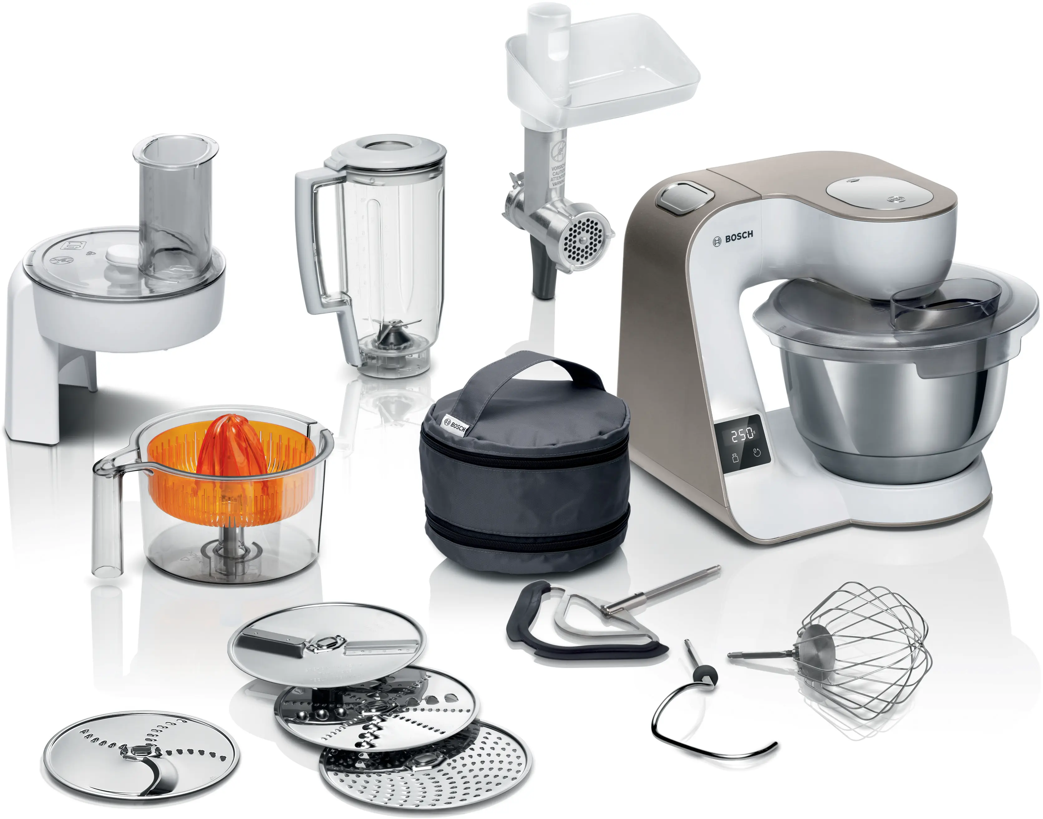 BOSCH Stand mixer with scale MUM 5 1000 W White,