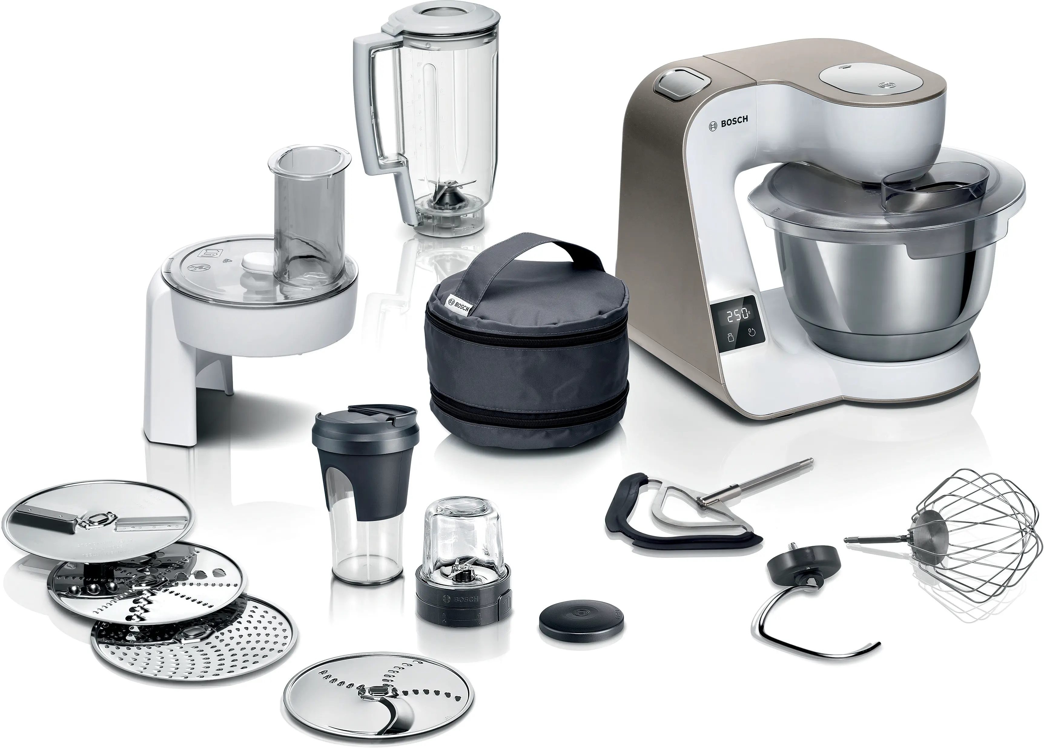 BOSCH Stand mixer with scale MUM 5 1000 W White,