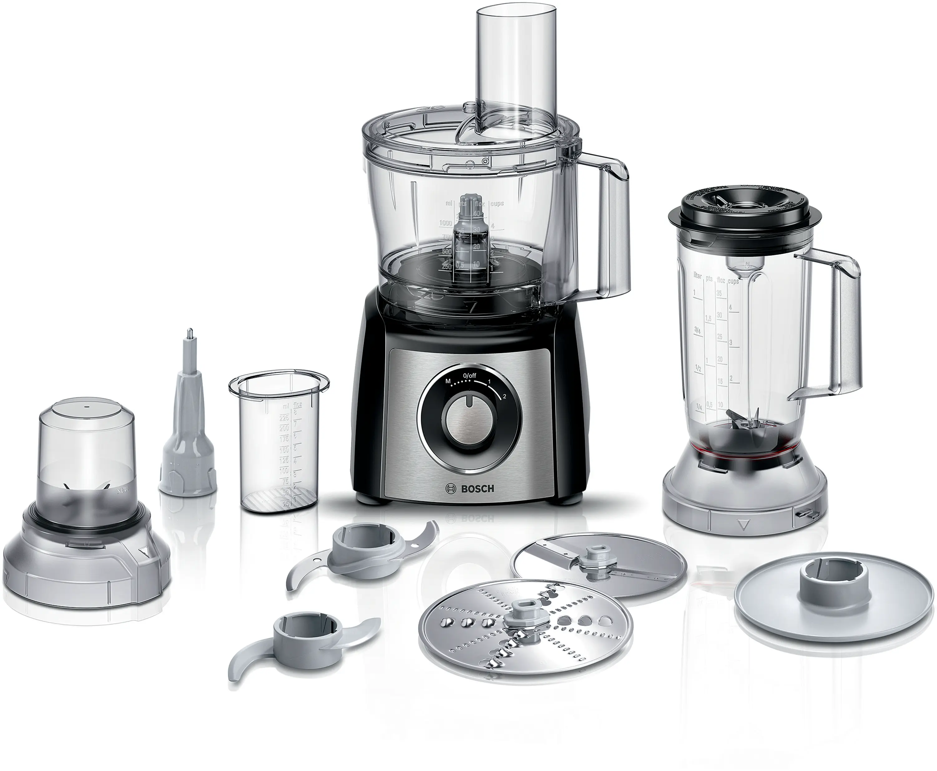 MCM3501MGB Food processor MultiTalent 3 800 W Black, Brushed stainless steel
