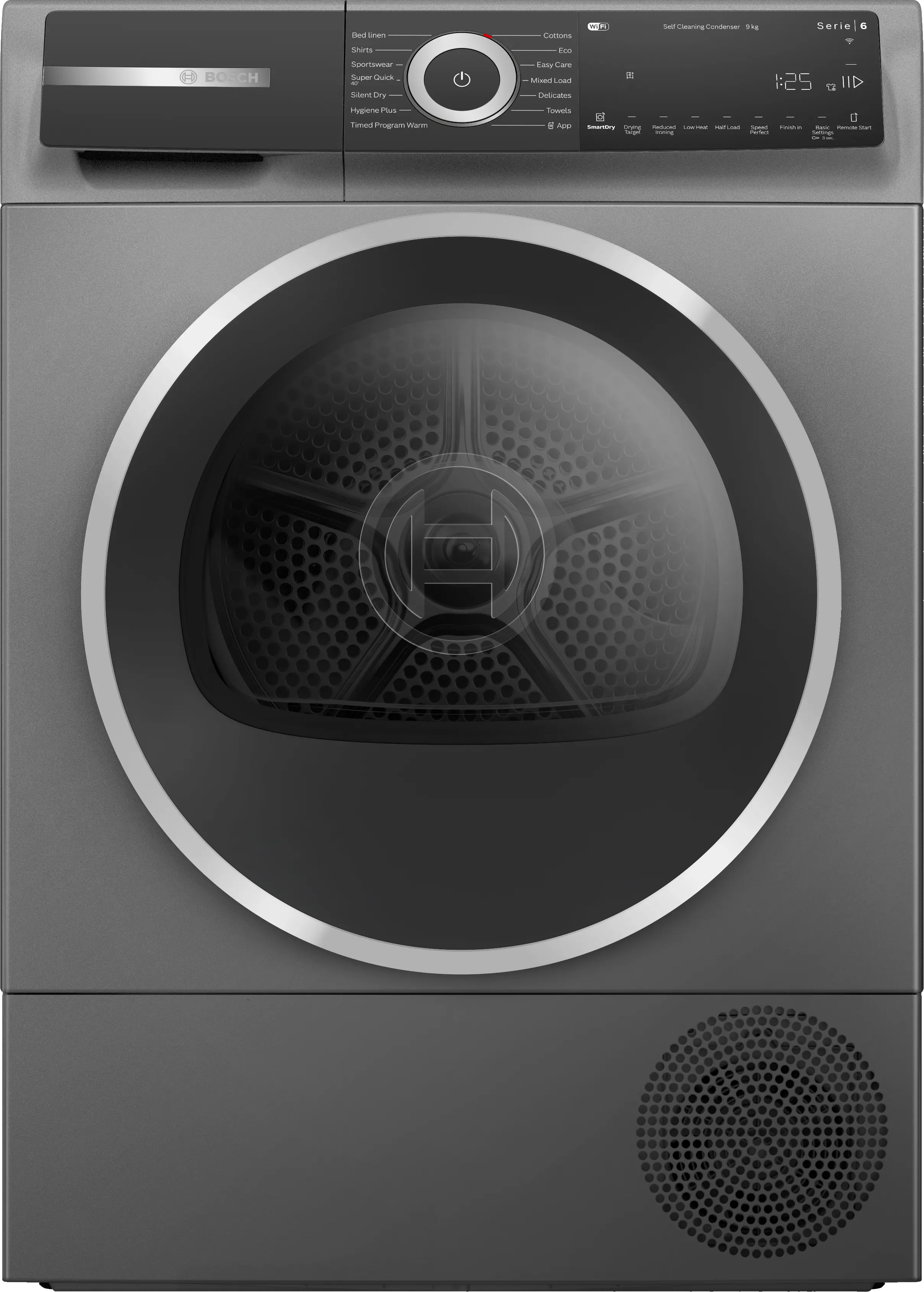 BOSCH Heat pump tumble dryer 9 kg Cast iron grey