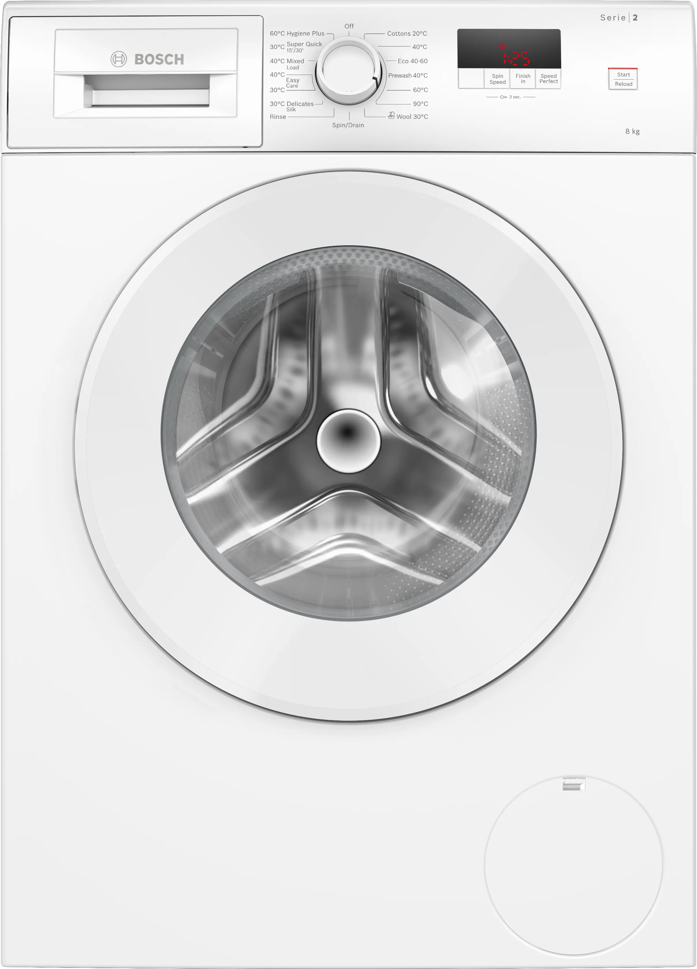 BOSCH Washing machine, front loader 8 kg max. 1400 rpm