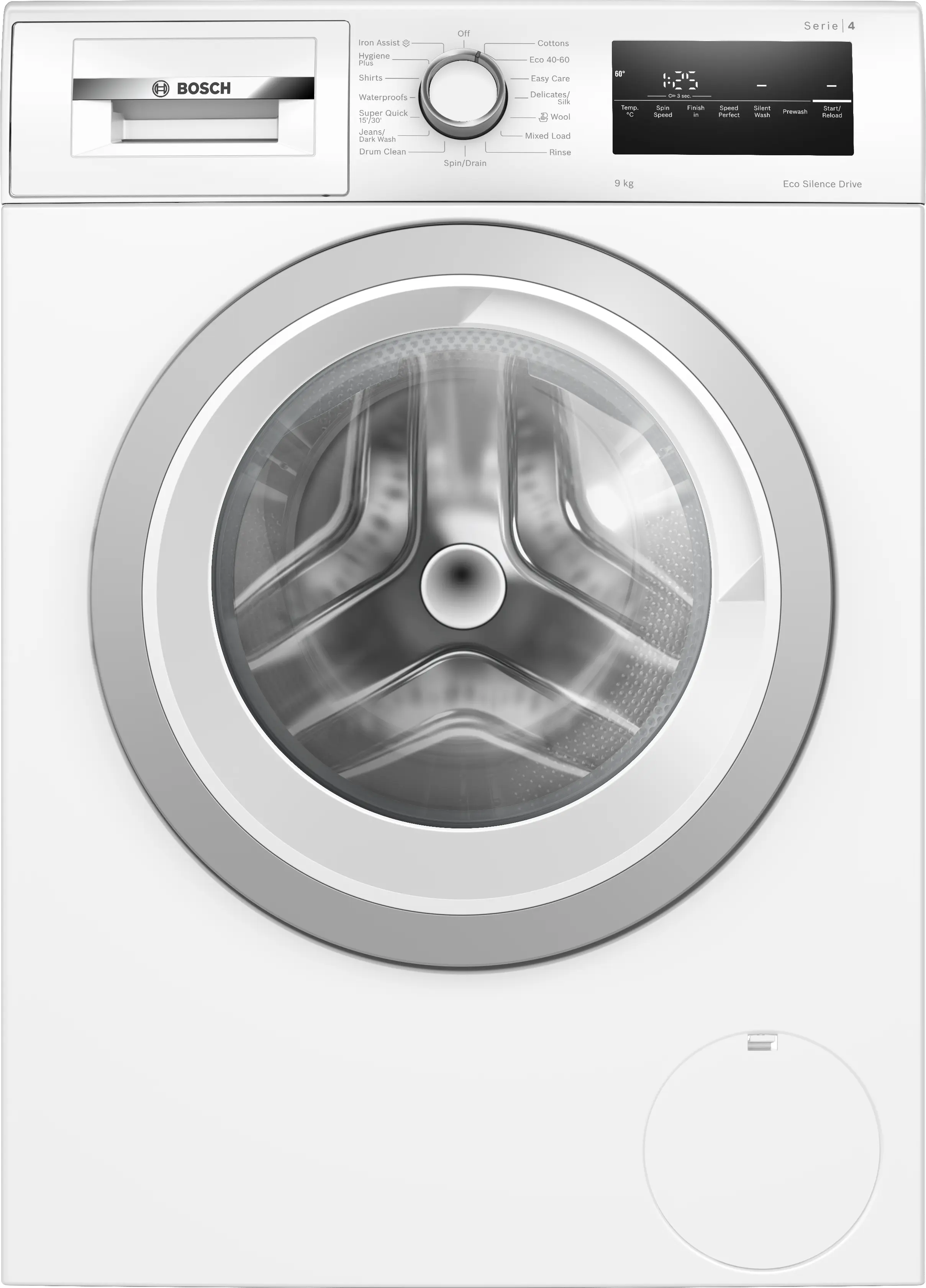 BOSCH Washing machine, front loader 9 kg max. 1400 rpm