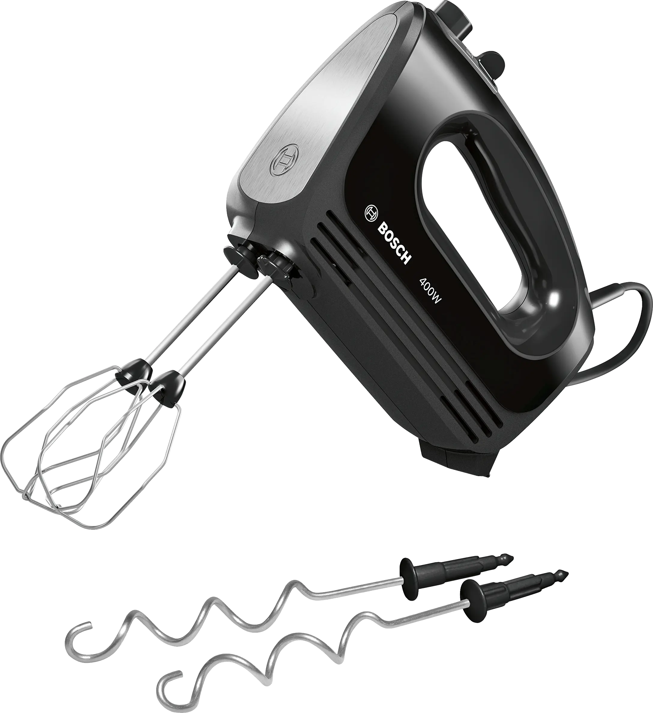MFQ2420BGB Hand mixer CleverMixx 400 W Black, Brushed stainless steel
