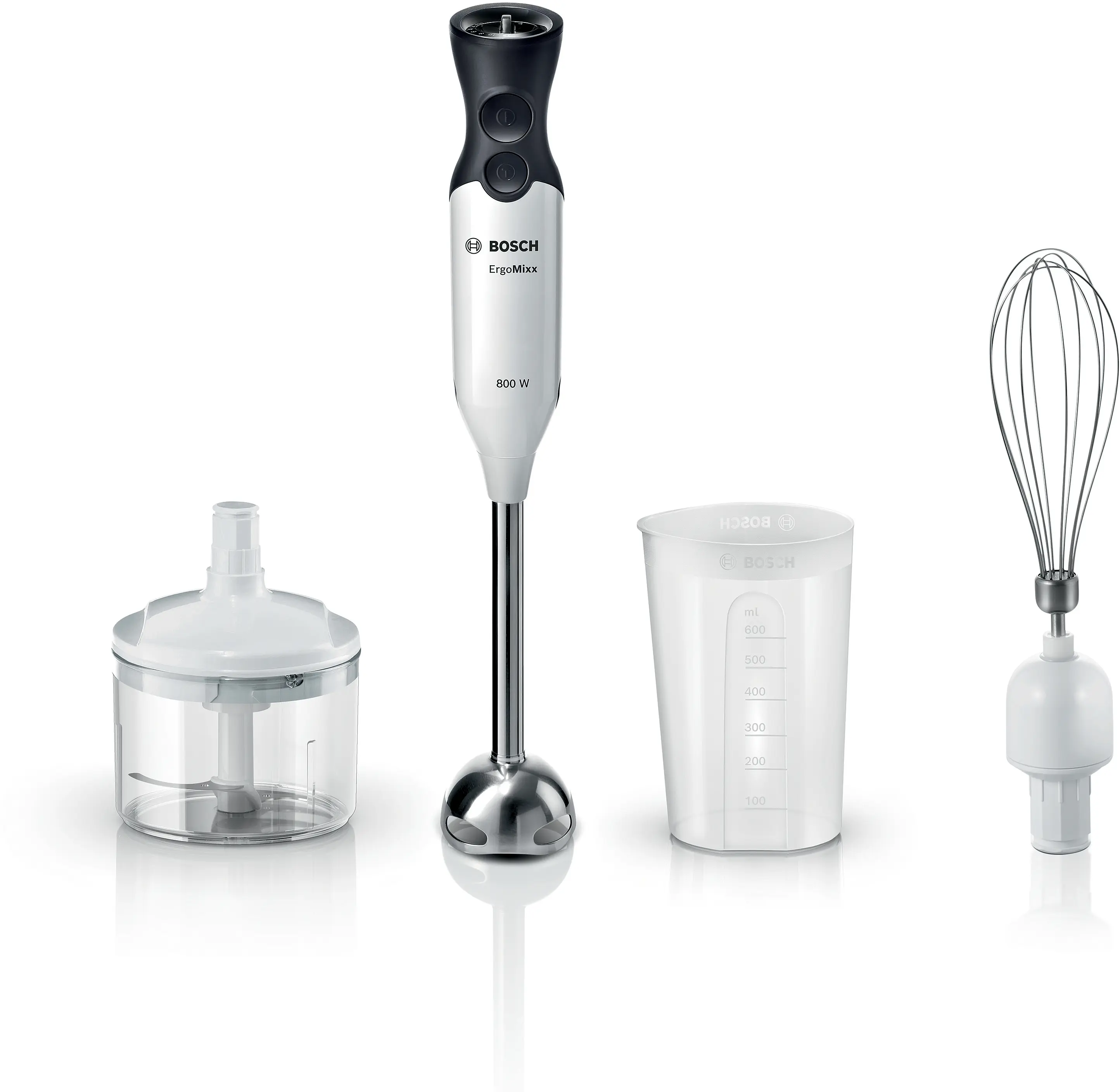 MS6CA4150G Hand blender ErgoMixx 800 W White, Anthracite
