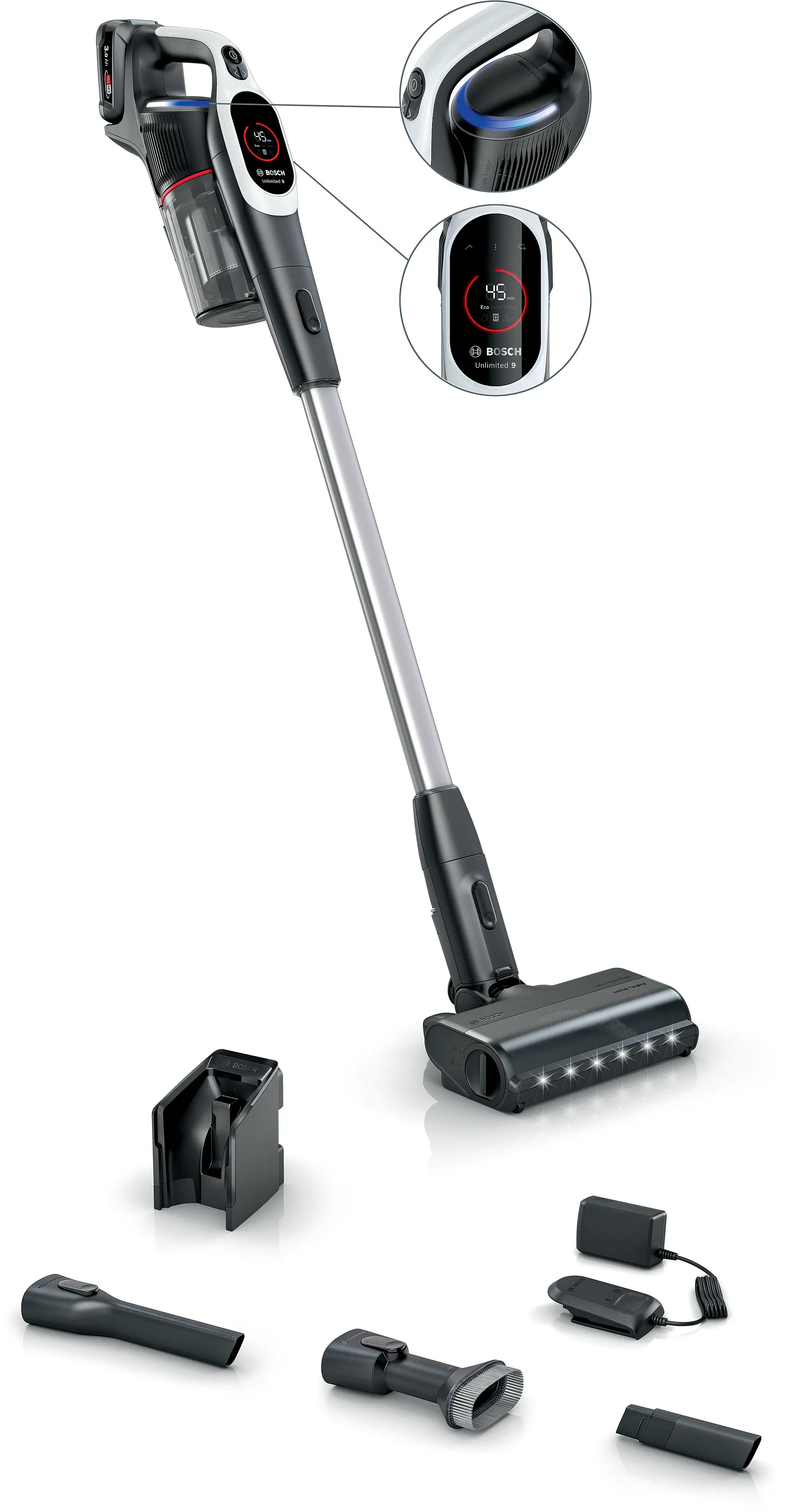 BBS931WGB Cordless vacuum cleaner Unlimited 9 White