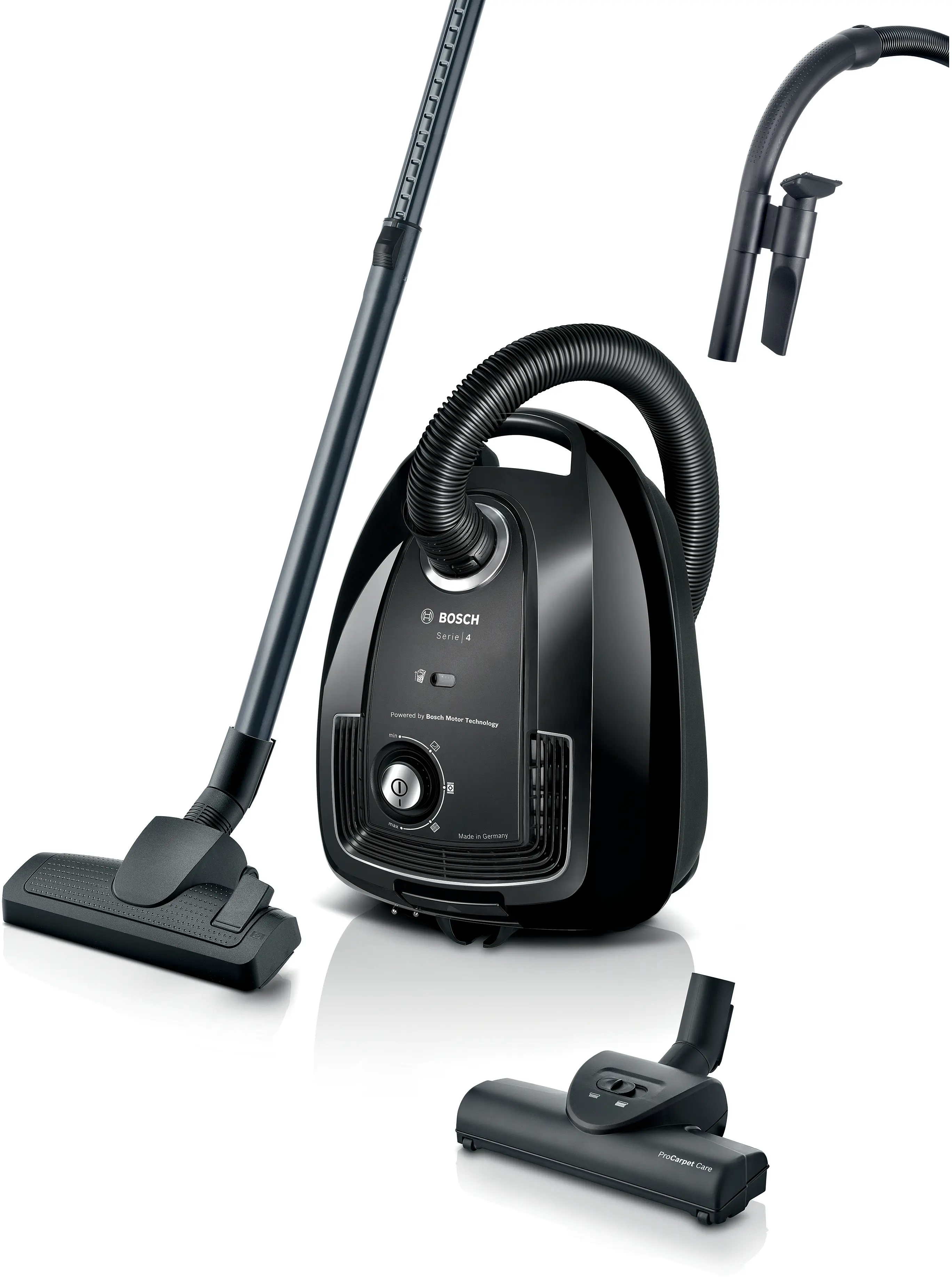BOSCH Bagged vacuum cleaner Black